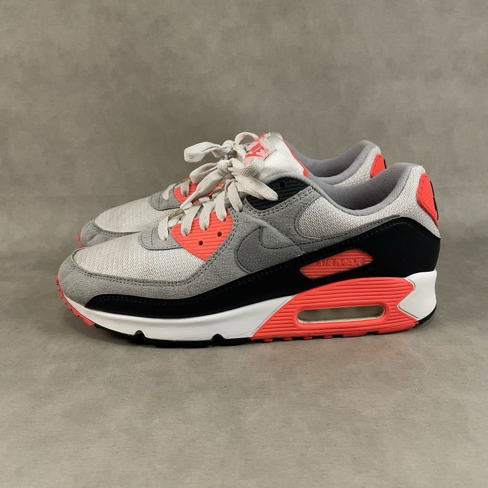 Nike Men's Air Max 90‎ Running Shoes Size 10.5 Infrared Sneaker 2020 CT1685-100
